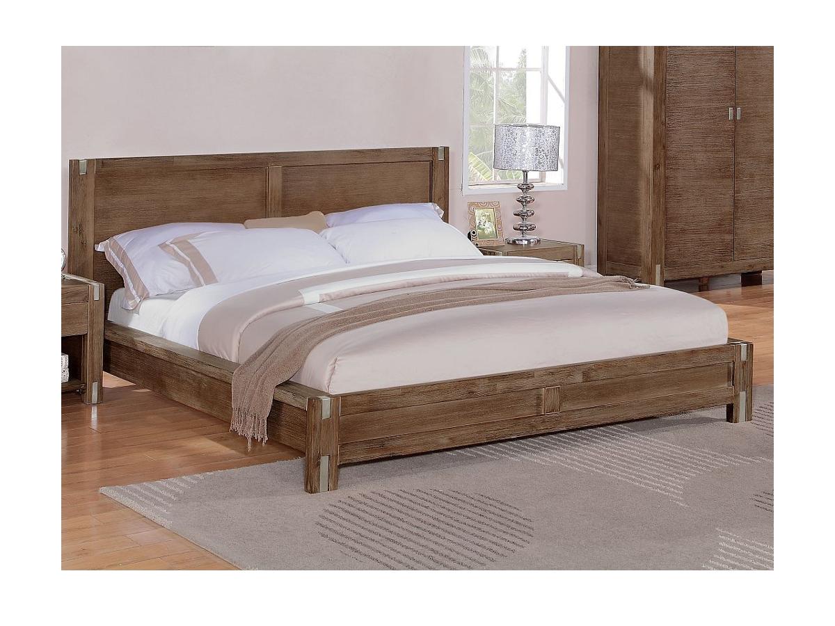Lit FLORILEGE 160×200 cm Bois et métal Mérisi Lit FLORILEGE 160×200 cm Bois et métal Mérisi