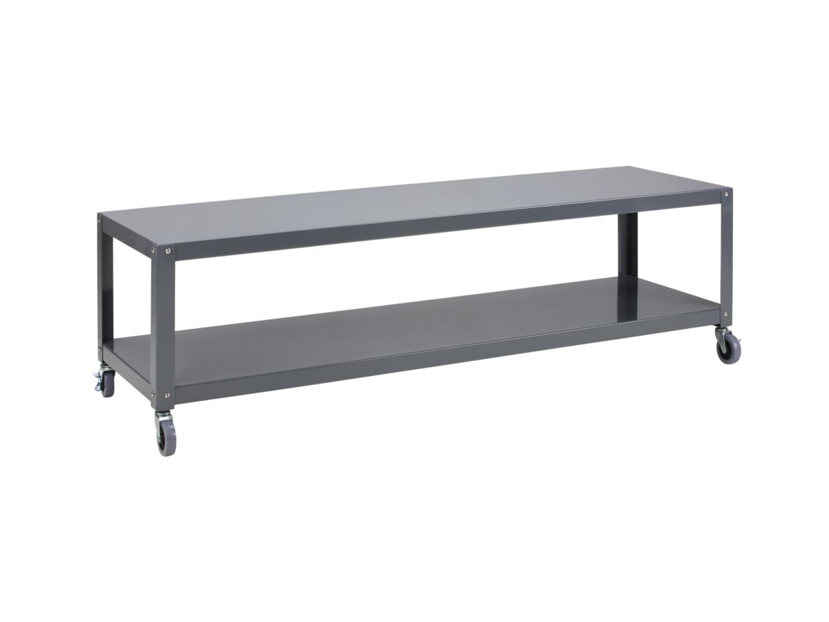 Meuble TV ALCALI sur roulettes 2 tablettes Métal Blanc, anthracite ou r -> Meuble Bas Roulette Metal Blanc Meuble TV ALCALI sur roulettes 2 tablettes Métal Blanc, anthracite ou r -> Meuble Bas Roulette Metal Blanc