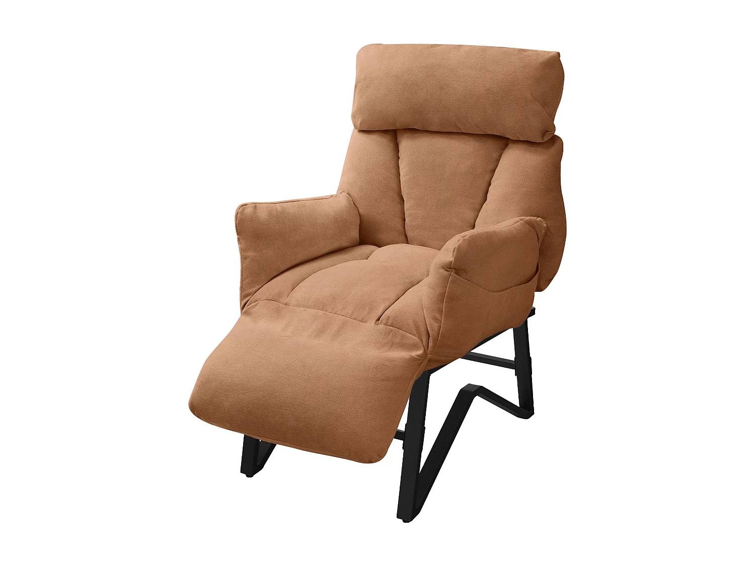 Fauteuil Relax Moderne ML DESIGN Beige Lin – Repose-pieds Et Accoudoirs Réglables – Neuf