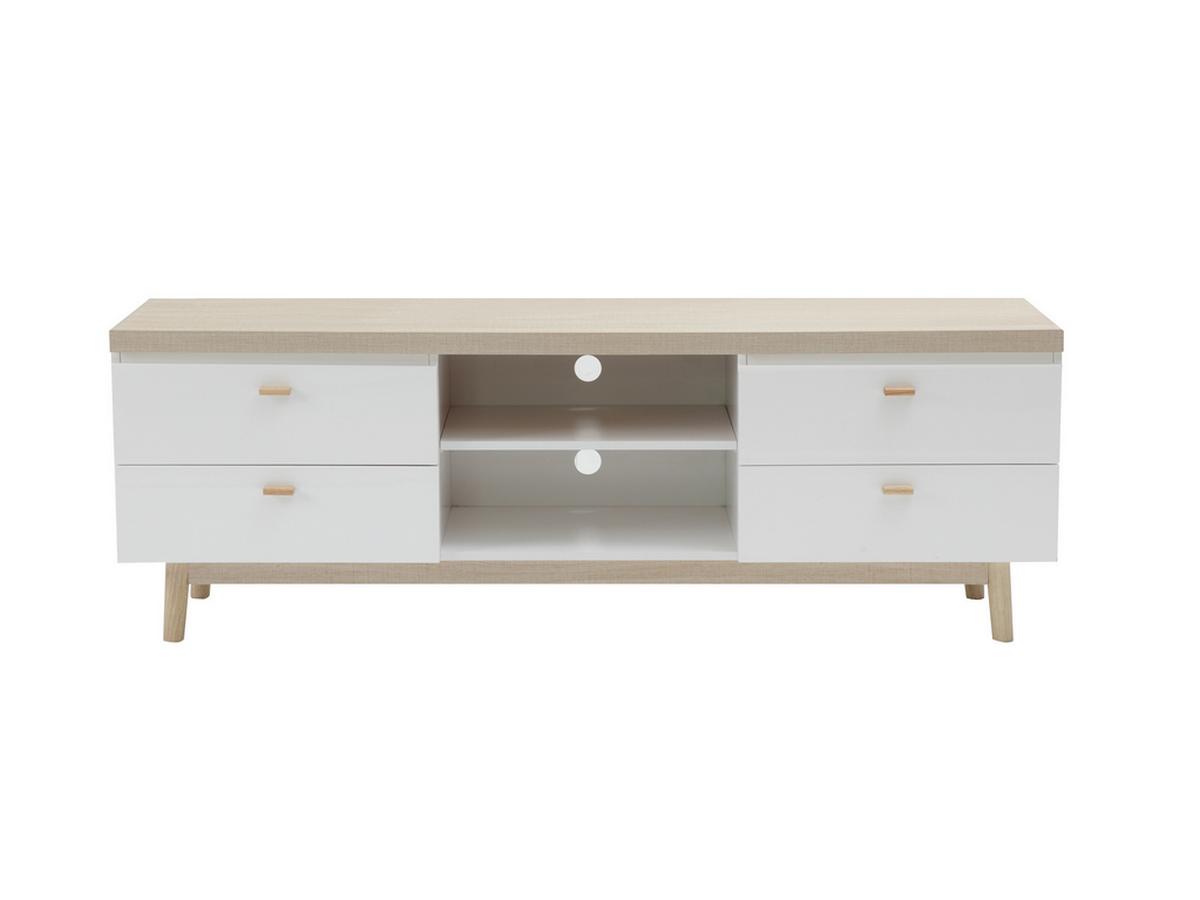 Meuble Tv Vente Unique : Meuble Tv Au Design Scandinave, 4 Tiroirs Et 2 Niches En Mdf Laqué Meuble Tv Vente Unique : Meuble Tv Au Design Scandinave, 4 Tiroirs Et 2 Niches En Mdf Laqué