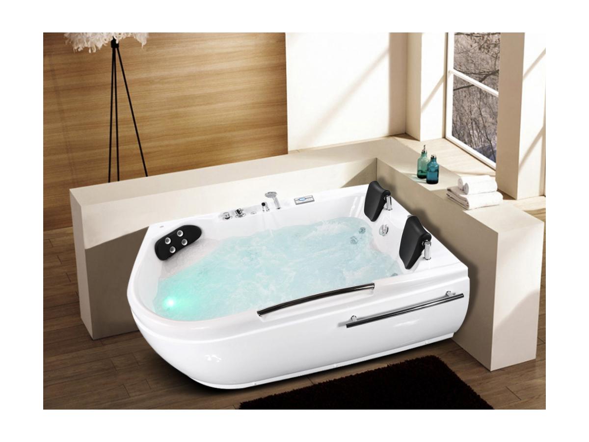 Baignoire balnéo d'angle orpea 2 places 186*136*h75cm Créatif Jacuzzi Baignoires
